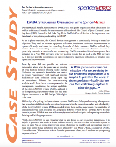 SpencerMetrics DMBA case study